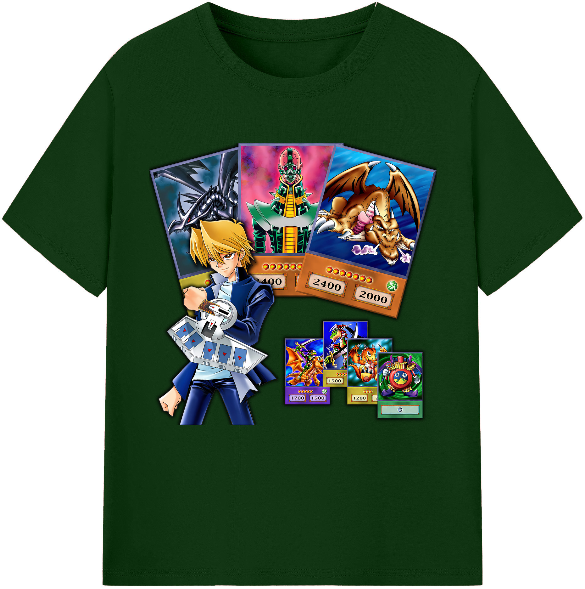 （画像用） 遊☆戯☆王 Yu-Gi-Oh! 綿100％半袖Tシャツ（フロントプリント）